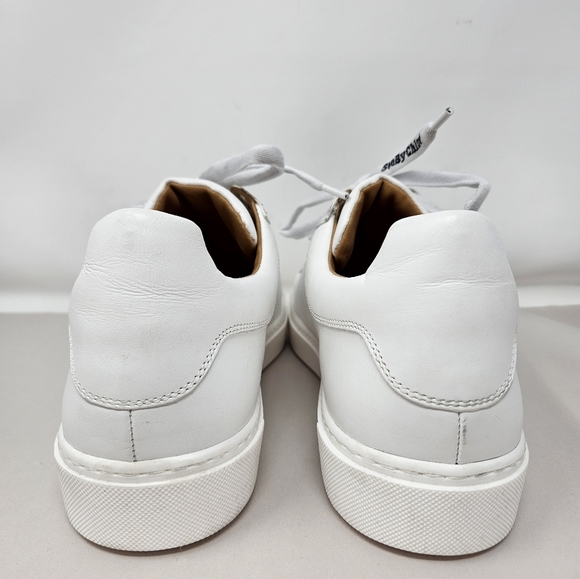 See By Chloe Womens White Leather Sneakers Size 42=12 Lace Up Casual Comfort - Picture 4 of 15
